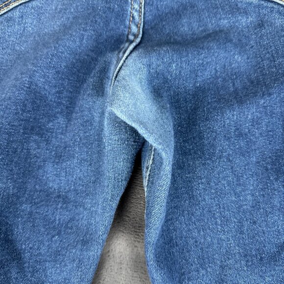 Vervet Jeans Womens 14 Blue Distressed Skinny High Rise Raw Hem Stretch Denim - Picture 12 of 13